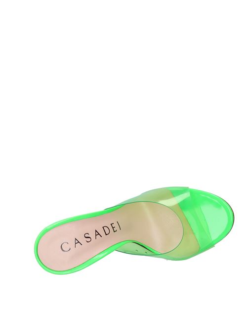 Mules in vernice e plexi CASADEI | CASA126VERDE FLUO